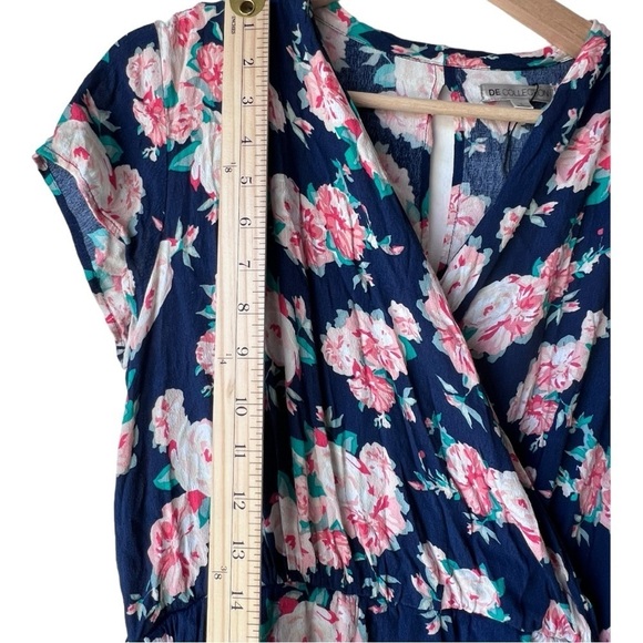 Women's floral midi dress light fabric short sleeve dance casual midi size L. - Picture 7 of 13